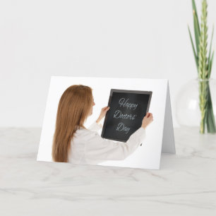 Happy Arts Day Vrouw Doctor in de strijd tegen het Feestdagen Kaart