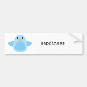 Happy as a Bluebird Bumpersticker