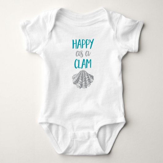 Happy as a Clam Romper (Voorkant)
