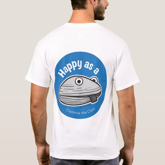 Happy as a Clam t-shirt (Achterkant)