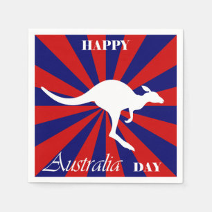 Happy Australia Day Australian Kangaroo Servet