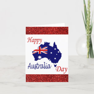 Happy Australia Day Australian Map Flag Kaart