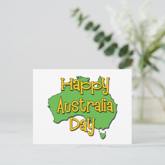 Happy Australia Day Briefkaart (Staand voorkant)