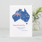 Happy Australia Day Card Aankondiging (Staand voorkant)