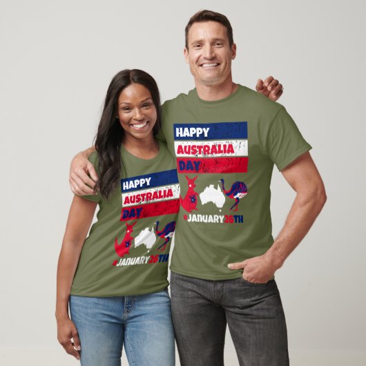 Happy Australia Day January 26th T-Shirt (Unisex)
