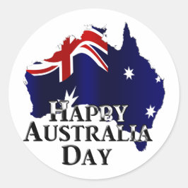 Happy Australia Day Ronde Sticker