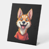 Happy Australian Cattle Dog Tank Top Reclamebord Met Voetstuk (Voorkant)