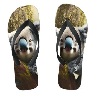 Happy Australian Koala in Tree, Thames Teenslippers