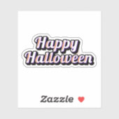 Happy autocollant halloween (Feuille)