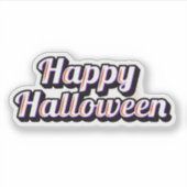 Happy autocollant halloween (Devant)