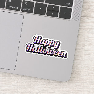 Happy autocollant halloween