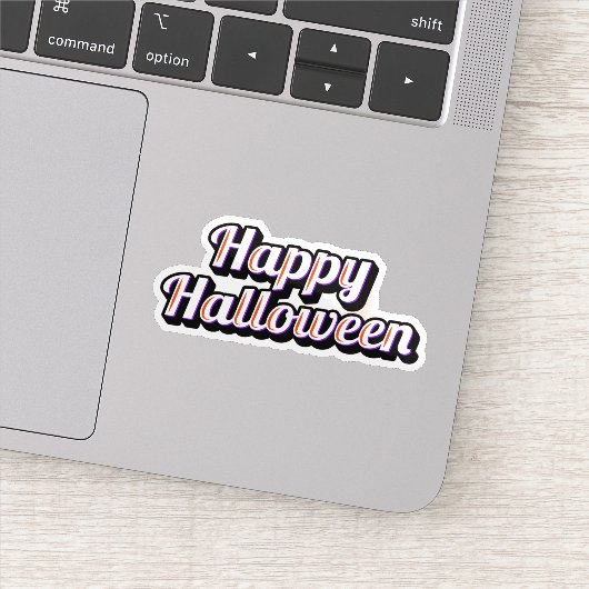 Happy autocollant halloween (Détail)