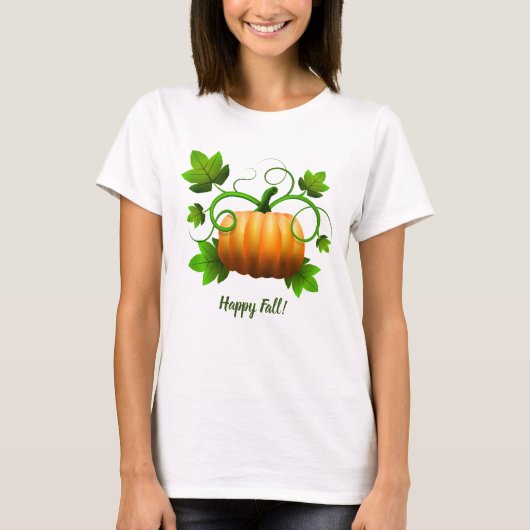 Happy Automne Citrouille Tshirt femme (Devant)