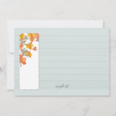 Happy Automne Photo Invitation (Dos)