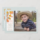 Happy Automne Photo Invitation (Devant / Derrière)