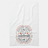  Happy Autumn Herfst Grateful Theedoek (Verticaal)