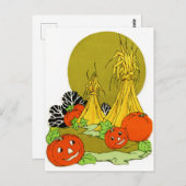 Happy Autumn Pumpkins Briefkaart (Voorkant / Achterkant)