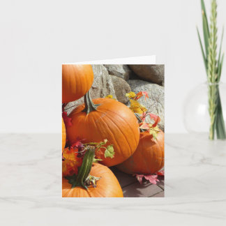 Happy Autumn Pumpkins Note Kaart