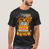 Happy Autumn Y'all Thanksgiving beagles on Truck P T-shirt (Voorkant)