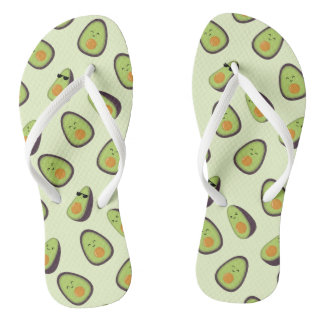 Happy Avocados Kawaii Adult Teenslippers