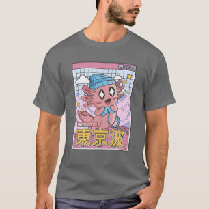 Happy Axolotl-gamedaporwave esthetisch Kawaii Ga T-shirt