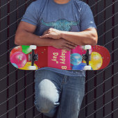  Happy "B Day" Balloon Skateboard