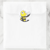 Happy Baby Bee Drink melk Ronde Sticker (Tas)