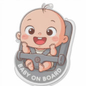 Happy Baby Cartoon Sticker (Voorkant)
