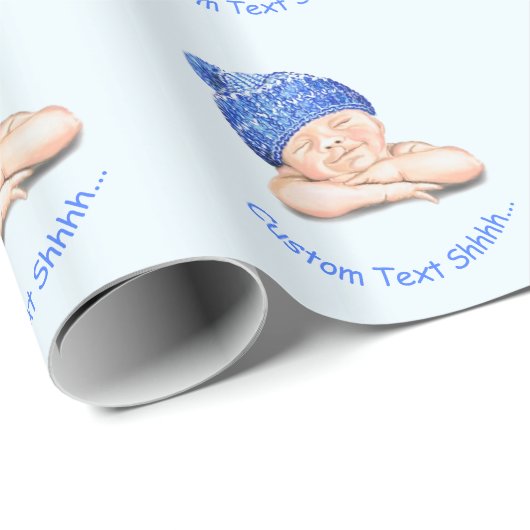 Happy Baby Custom Tekst Grappig Verpakking Papier (Rol Hoek)
