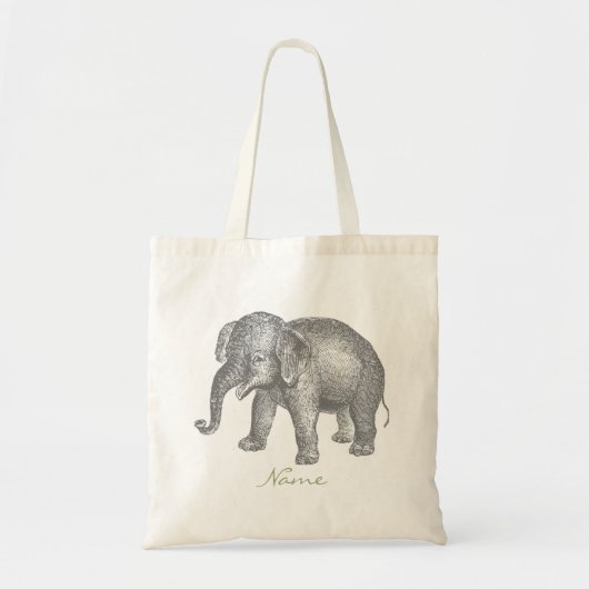 Happy Baby Elephant Tote Bag (Voorkant)