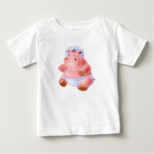 Happy Baby Hippo Baby T-Shirt Fun