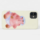 Happy Baby Hippo coque iphone - Personnalisable (Dos (Horizontal))