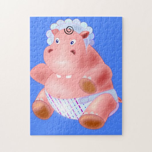 Happy Baby Hippo Legpuzzel (Verticaal)