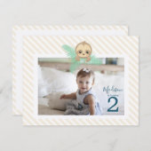 Happy Baby Sloth 2nd Birthday Party Invitation (Devant / Derrière)