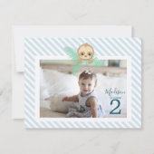 Happy Baby Sloth 2nd Birthday Party Invitation (Devant)