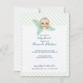 Happy Baby Sloth Baby shower Invitation (Devant)