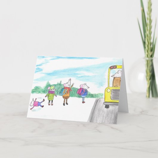 Happy Back-to-School Rats Card Kaart (Voorkant)