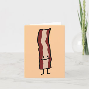 Happy Bacon Smirk Classic Design Kaart