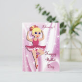 Happy Ballet Dag 7 februari Briefkaart (Staand voorkant)