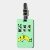 Happy Banana Bagagelabel (Voorkant verticaal)