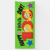 Happy-banner van 100 dagen spandoek (Verticaal)