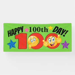 Happy-banner van 100 dagen spandoek