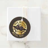 Happy Bar Mitzvah 20XX Gold Decoratief Bedankjes Labels (In situ)