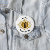 Happy Bartender Day Button voor mannelijke Bartend (In situ)