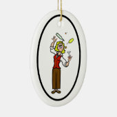 Happy Bartender Day Ornament - Vrouw Bartender (Rechts)