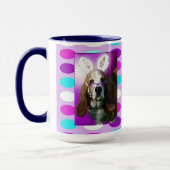 Happy Basset Hound Coffee Mug (Gauche)