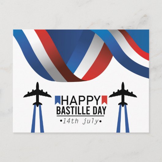 Happy Bastille Day France Briefkaart (Voorkant)