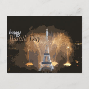 Happy Bastille Day France v2 Briefkaart