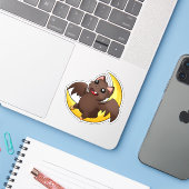Happy Bat Sticker (Ordinateur portable avec iPhone)