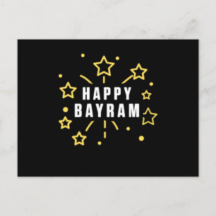 Happy Bayram Islam Moslim Allah Mosque God Gift Briefkaart